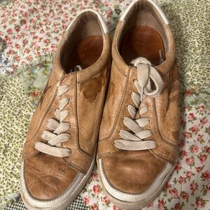 Frye Brown Leather Sneakers